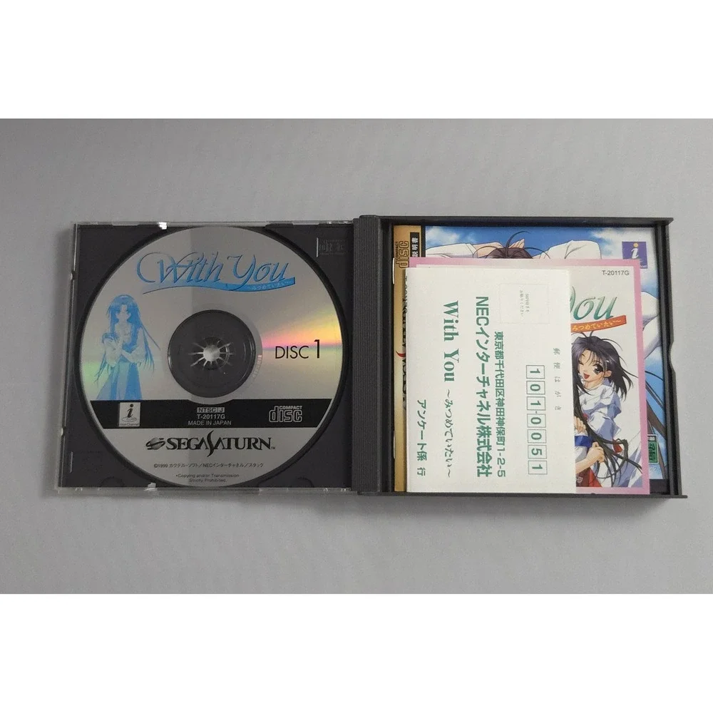 With You: Mitsumete Itai - Sega Saturn - Japan Import CIB w/ Inserts - US Seller